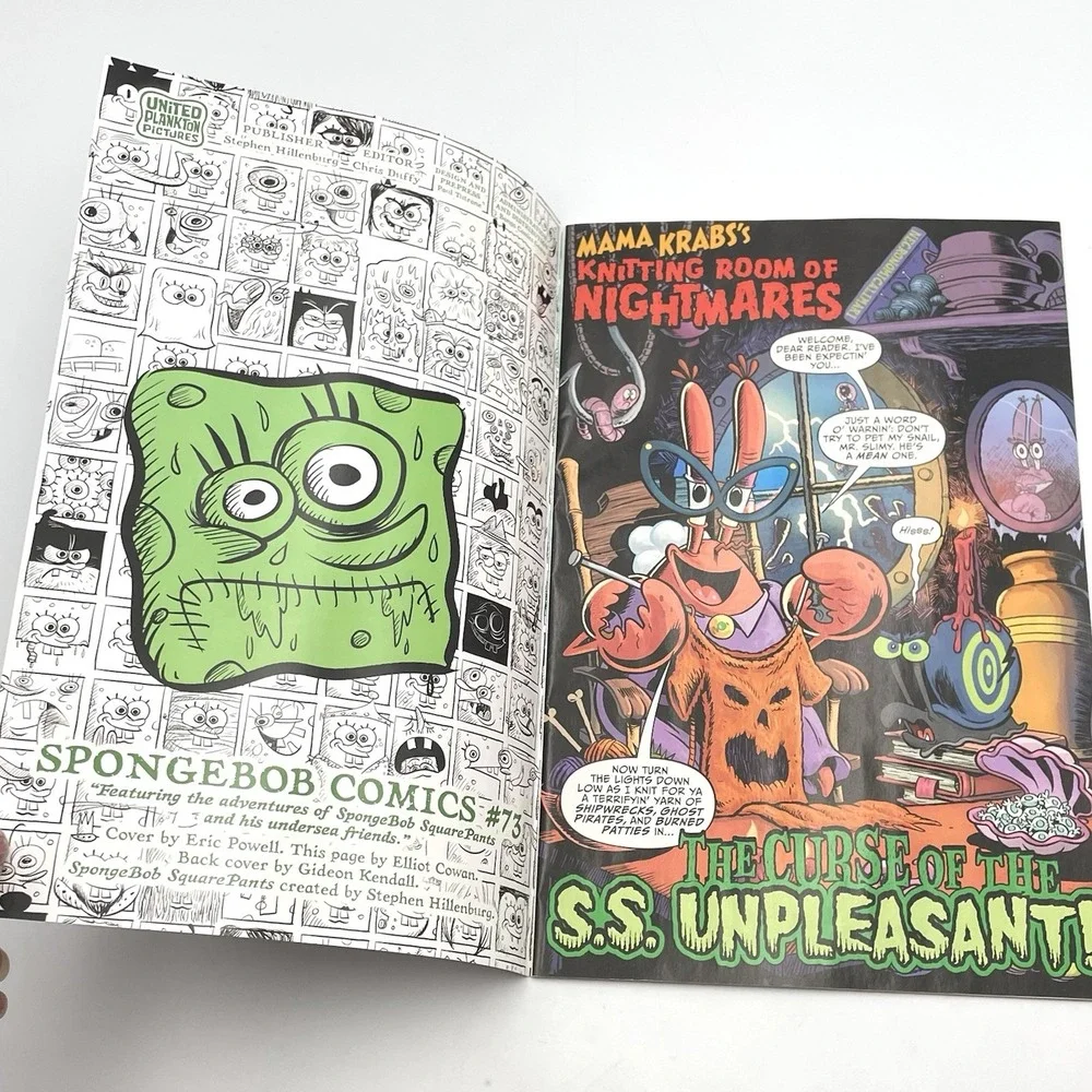SpongeBob Comics #73 2017 Curse of the S.S. Unpleasant United Plankton Direct